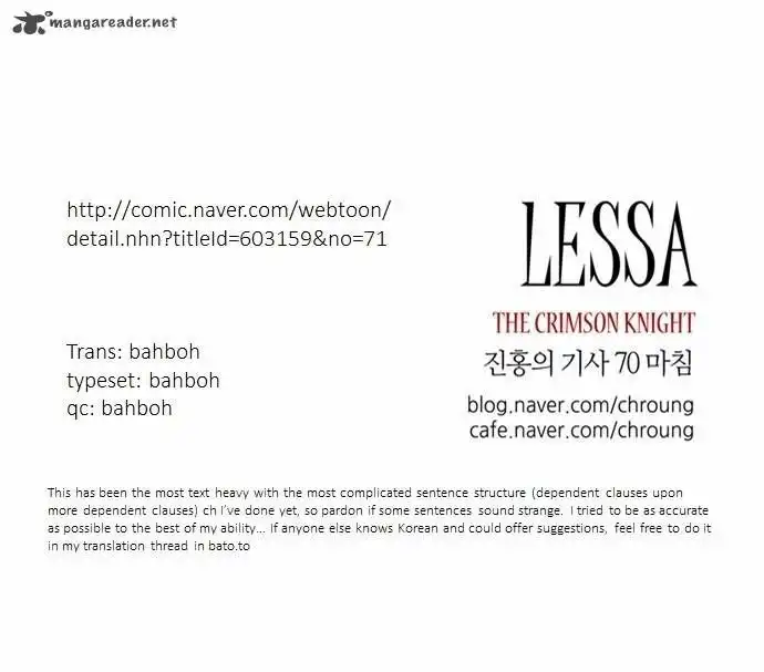 lessa The Crimson Knight Chapter 70 23